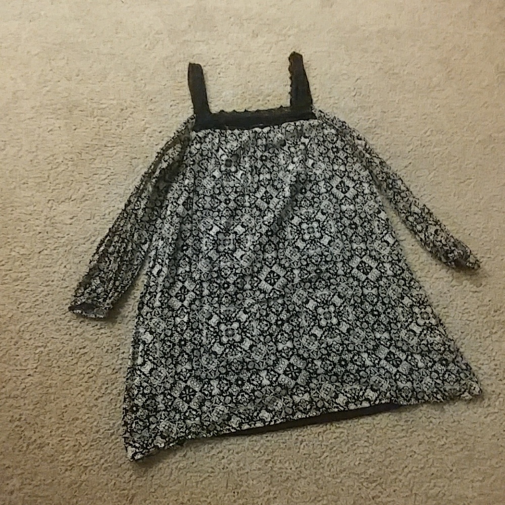 Printed cold shoulder dress